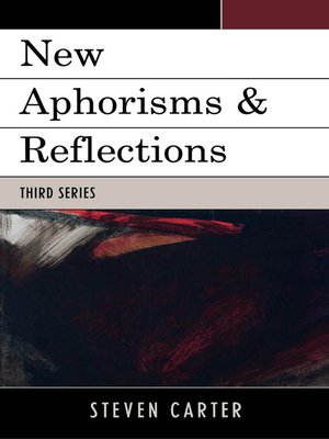 cover image of New Aphorisms & Reflections